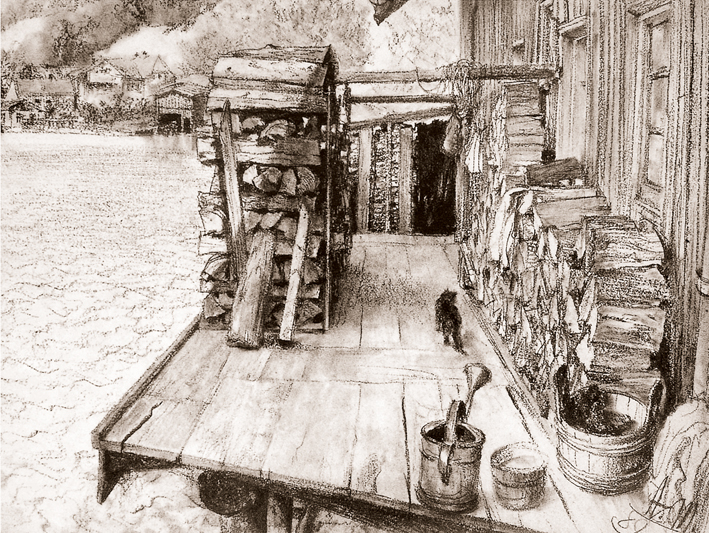  Adolpyh Von Menzel —— 柴堆